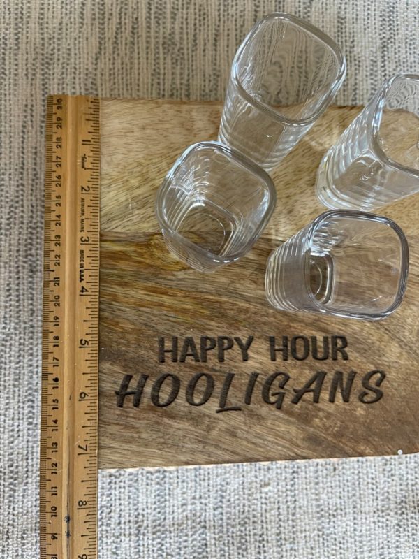 Happy Hour Hooligan Shot Board