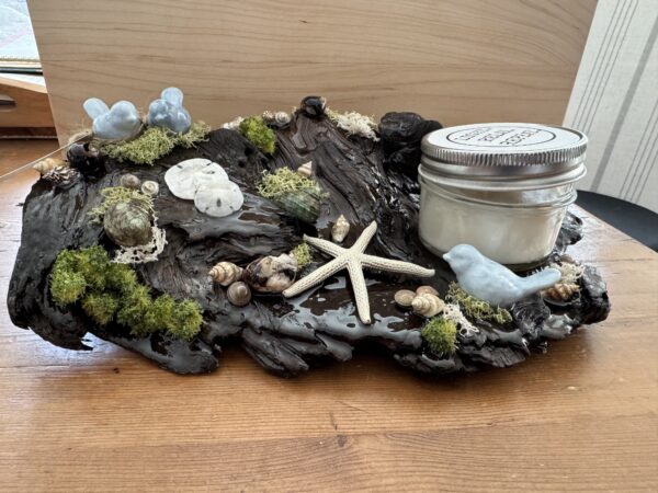 Nautical Driftwood Candle Holder